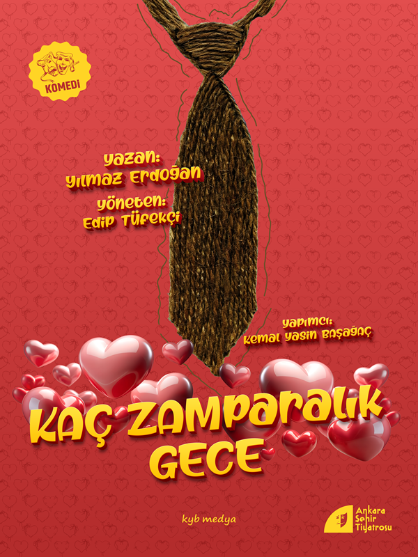 Kaç Zamparalık Gece Tiyatro Oyunu Kayseri - 8 Mart 2026 Gültepe | 600₺ Etkinlik Görseli